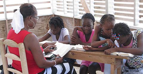 Students in Haiti